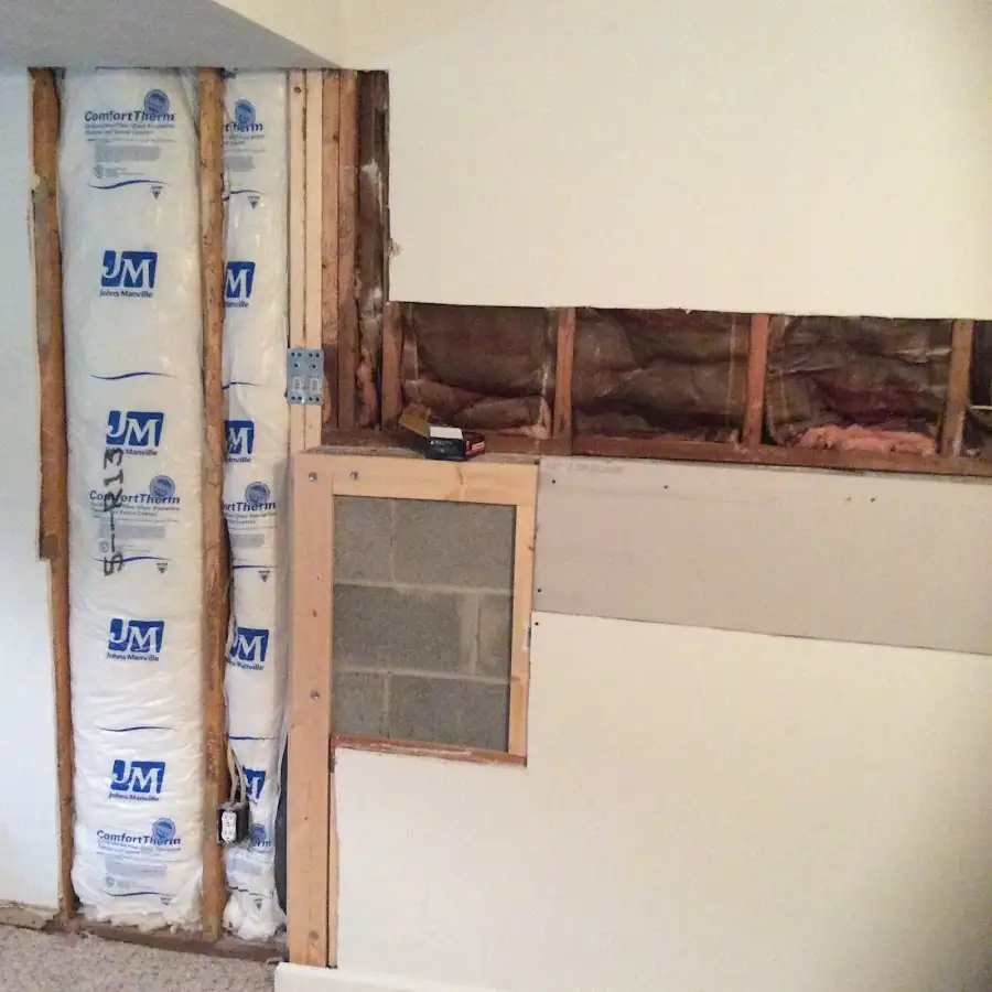 Wall insulation replacement during Contents Cleaning & Restoration in Vancleave